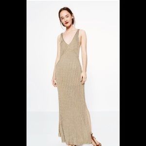 zara gold dress 2018